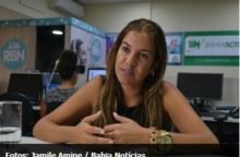 Edylene Ferreira entrevistada pelo Bahia Notícias.